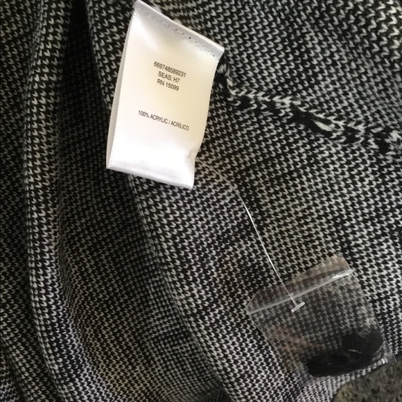 SIMPLY Emma black white 1X Cardigan w/pockets - Picture 4 of 14